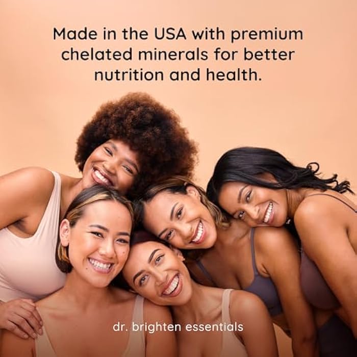 Dr. Brighten Magnesium Plus (as Magnesium Bi-glyncinate) - Beneficial in Maintaining a Healthy Mood, Sleep, Hormone Balance and Reducing Symptoms of PMS and Menstrual Cramps - Image 5