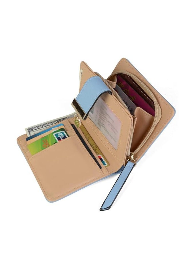 INOVERA (LABEL) Women's Rose Gold Vegan Leather Leaf Bi-fold Card Coin Holder Small Wallet  - Image 3
