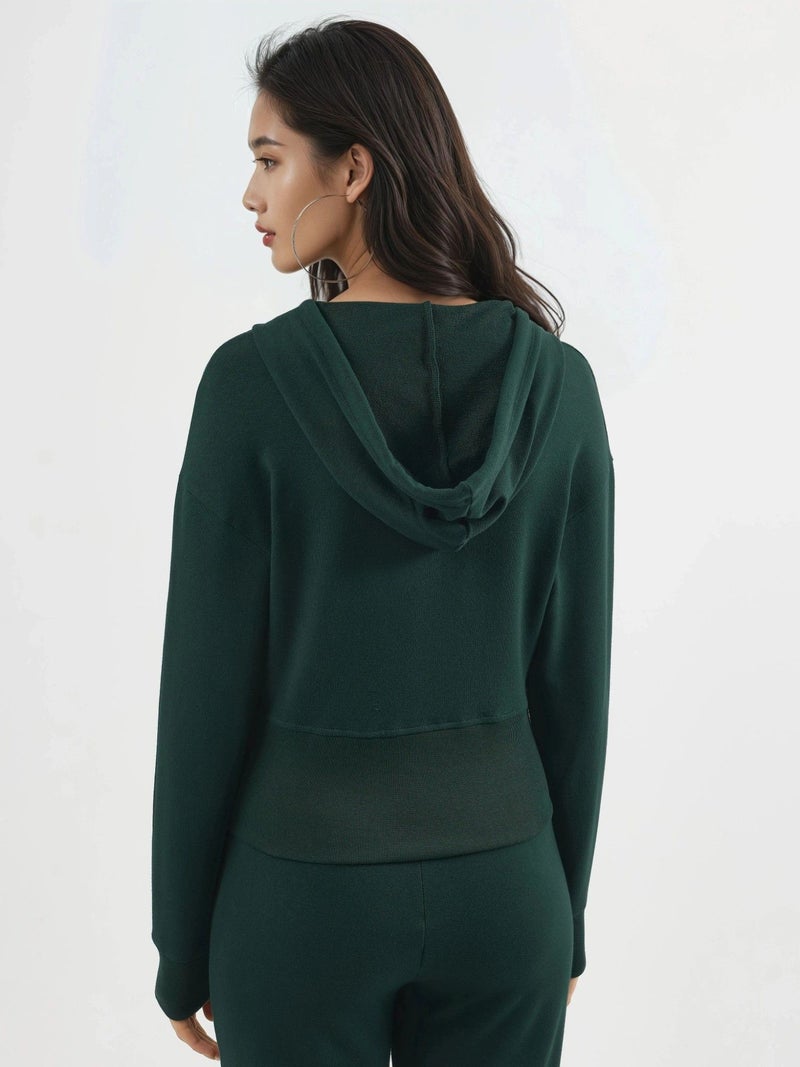 BUSEM Hooded Long Sleeve Zipper Jacket - Image 3