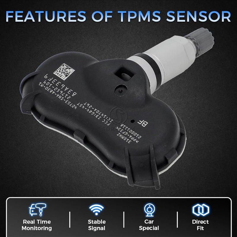Sorghum Tire Pressure Monitoring System - Pre-Programmed TPMS Sensors 4 Pcs 315MHz for Honda and Acura - Image 5