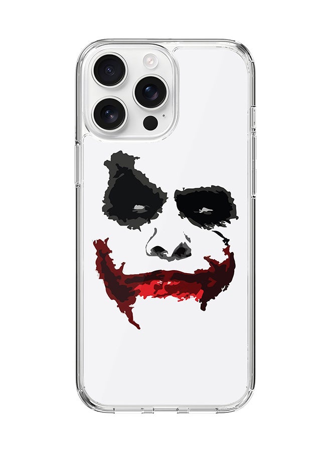 Stylizedd For iPhone 16 Pro Max Case [Compatible with MagSafe] Slim Magnetic cover Clear Phone Case - Joker Grin - Image 1