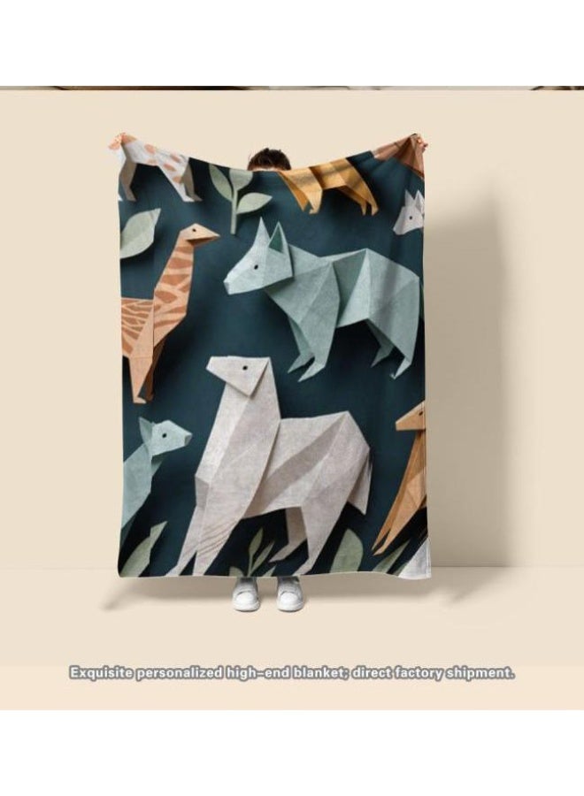 عام بطانية رقيقة من الفانيلا الكرتونية للأطفال والرضع (دافئة ومريحة، ومناسبة للنوم والألعاب) 70 سم * 100 سم - Image 2