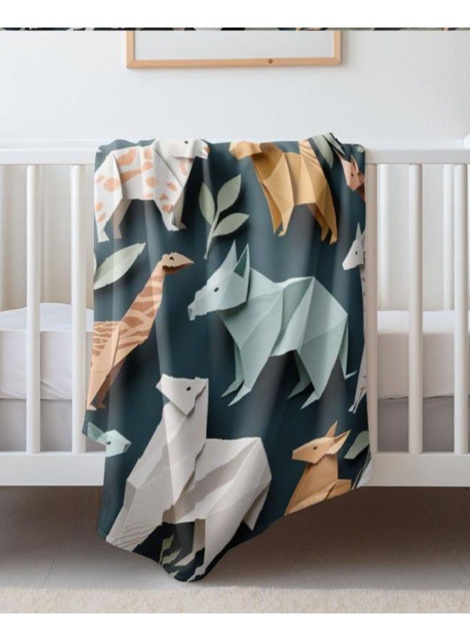 عام بطانية رقيقة من الفانيلا الكرتونية للأطفال والرضع (دافئة ومريحة، ومناسبة للنوم والألعاب) 70 سم * 100 سم - Image 1