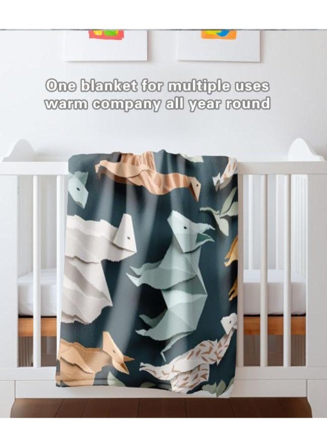 عام بطانية رقيقة من الفانيلا الكرتونية للأطفال والرضع (دافئة ومريحة، ومناسبة للنوم والألعاب) 70 سم * 100 سم - Image 3