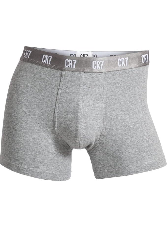 CR7 Men’s Basics Trunks 3-Pack – Premium Cotton Stretch Underwear (Multicolour) - Image 5