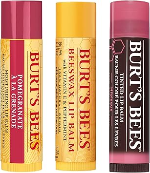 Burt's Bees Burts Bees Lip Balm Gift Set Beeswax Lip Balm Pomegranate Lip Balm Hibiscus Tinted Lip Balm Balm Jar 3x425g - Image 2