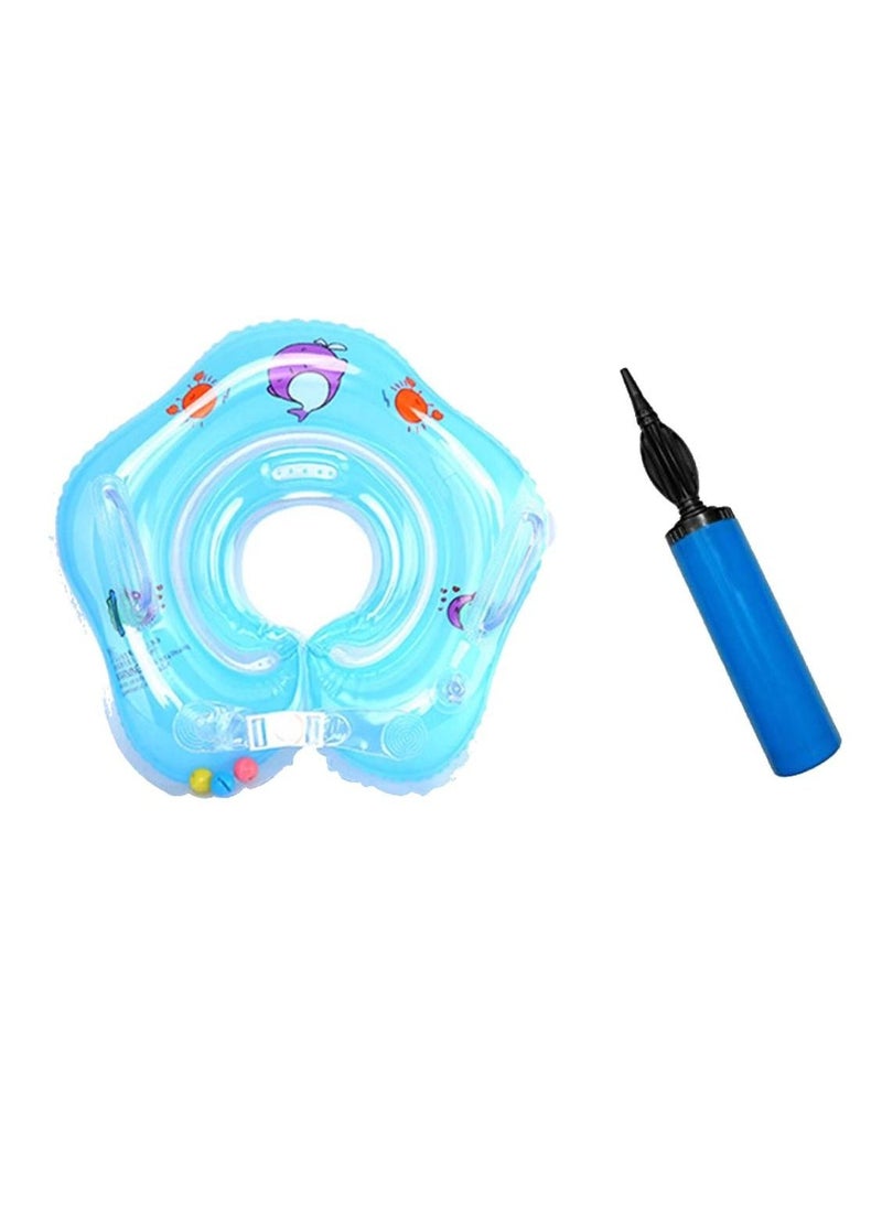 بيكابو بيكابو - عوامة عنق للرضع من Iswimsafe باللون الأزرق مع منفاخ  - Image 1