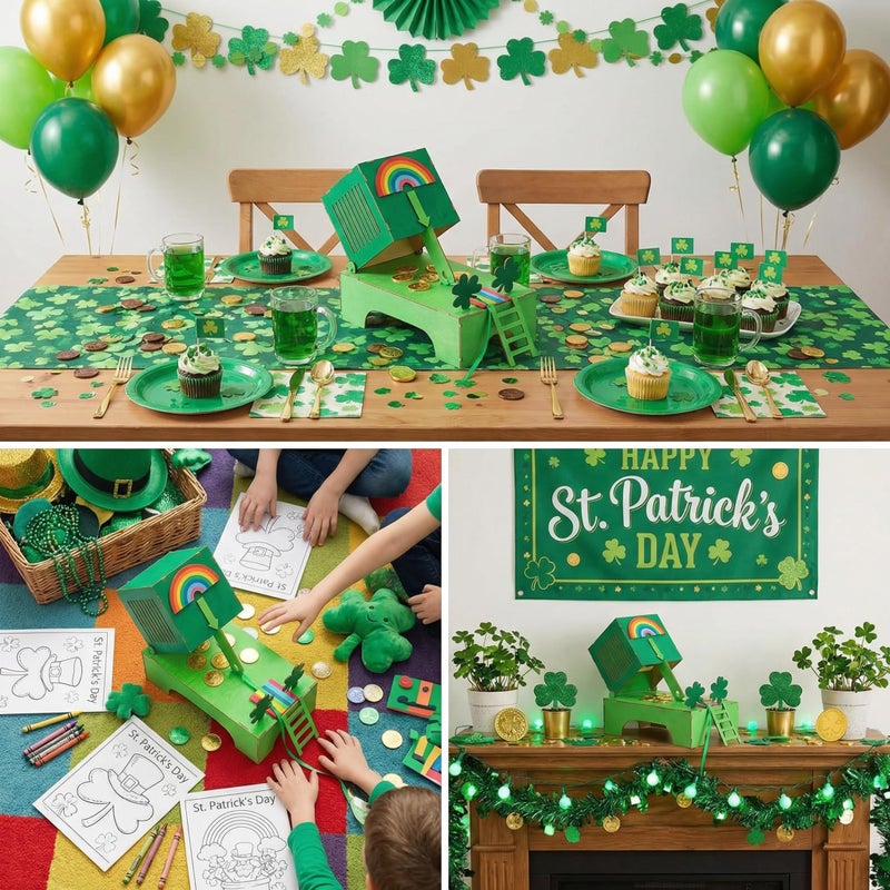sewrung St. Patrick's Day Decorations Leprechaun Trap Kit -St Patrick's Day DIY Toys -Leprechaun Trap Decorations - Image 4