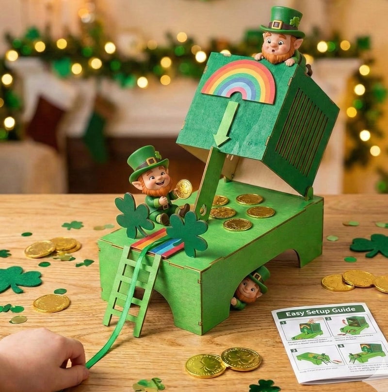 sewrung St. Patrick's Day Decorations Leprechaun Trap Kit -St Patrick's Day DIY Toys -Leprechaun Trap Decorations - Image 1