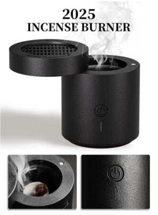 Portable Electronic Bakhour Burner with Rotating Head, Car Bakhoor 2000mAh Rechargeable Incense Diffuser, Fast Heating Auto Safety Shut-Off Every 1–2 Minutes, Type-C Aromatherapy Burner - view 4