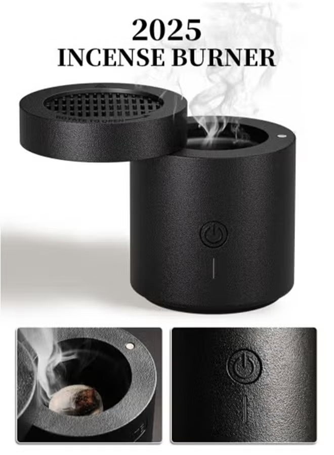 Telawah Portable Electronic Bakhour Burner with Rotating Head, Car Bakhoor 2000mAh Rechargeable Incense Diffuser, Fast Heating Auto Safety Shut-Off Every 1–2 Minutes, Type-C Aromatherapy Burner - Image 4