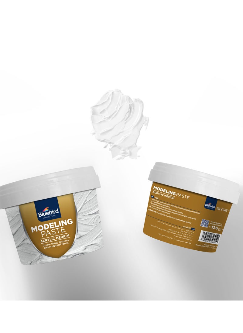 Bluebird Modelling Paste 600GM - High Density, Acrylic Medium - For Texture and Thickness, Dimension Additive