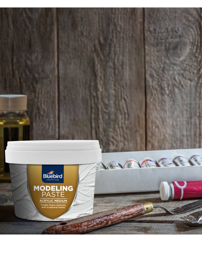 Bluebird Modelling Paste 600GM - High Density, Acrylic Medium - For Texture and Thickness, Dimension Additive