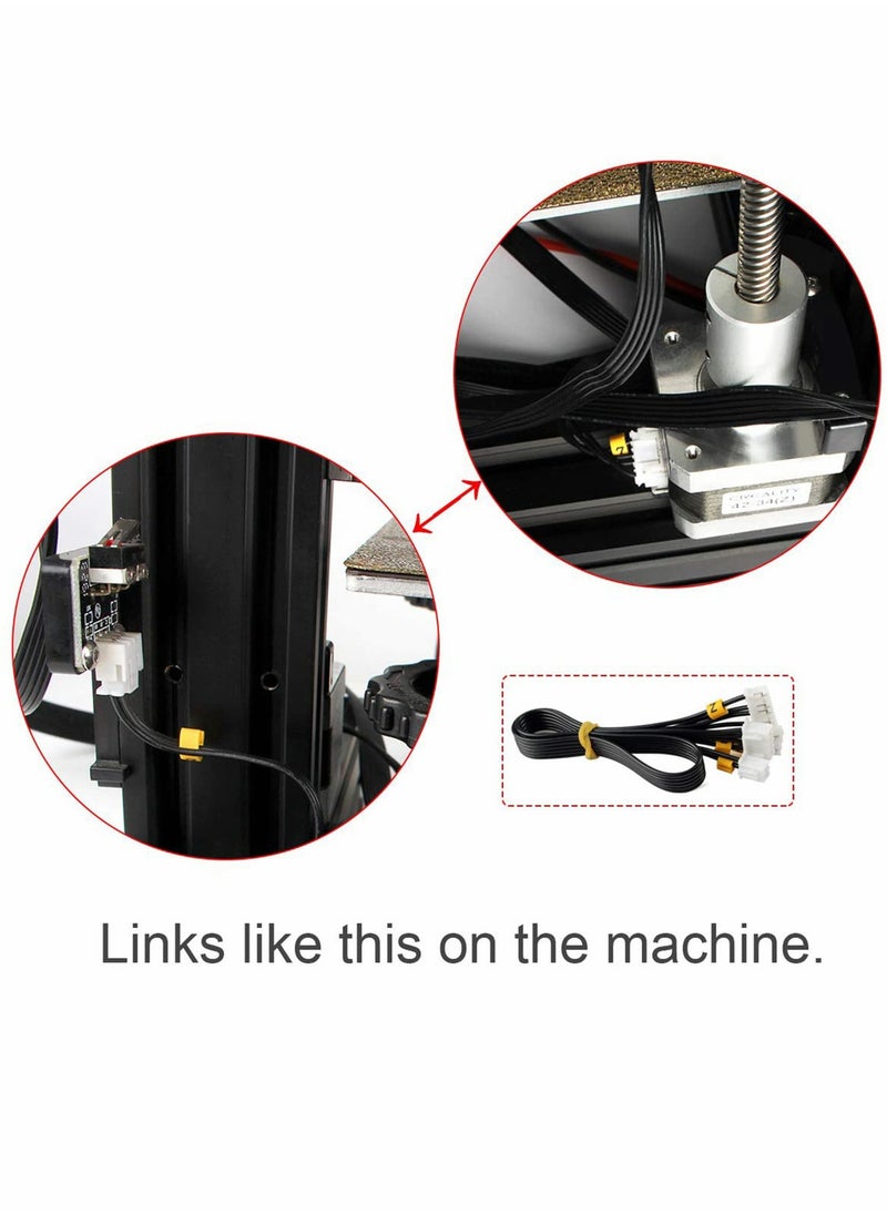 Excefore - Stepper Motor Line Limit Switch Set, 3 Pcs X Y Z Axis Stepper Motor Line, Limited Switch and Endstop Cable - Image 1