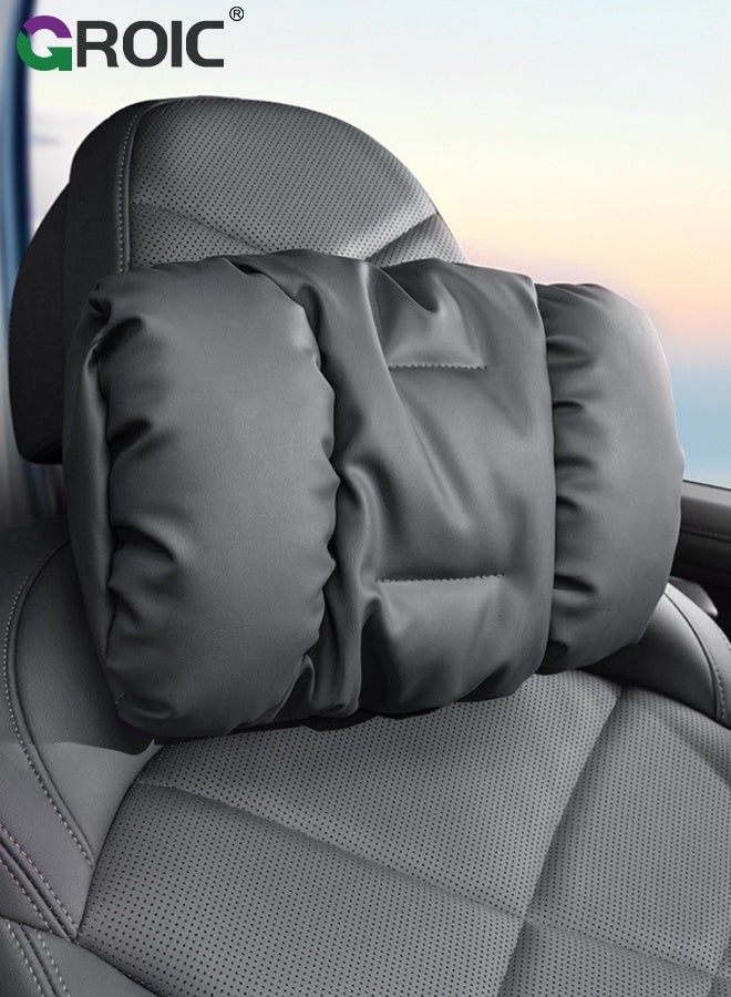 GROIC Car Headrest,Car Neck Pillow Memory Foam Automotive Seat Cushions of Headrests for Relieving Neck Stiffness,Car Neck Support Pillow for Driving,Car Pillow - Image 1