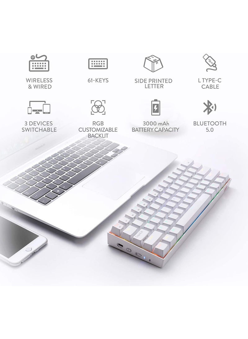 REDRAGON K530 Draconic 60% Compact RGB Wireless Gaming Keyboard - Image 4