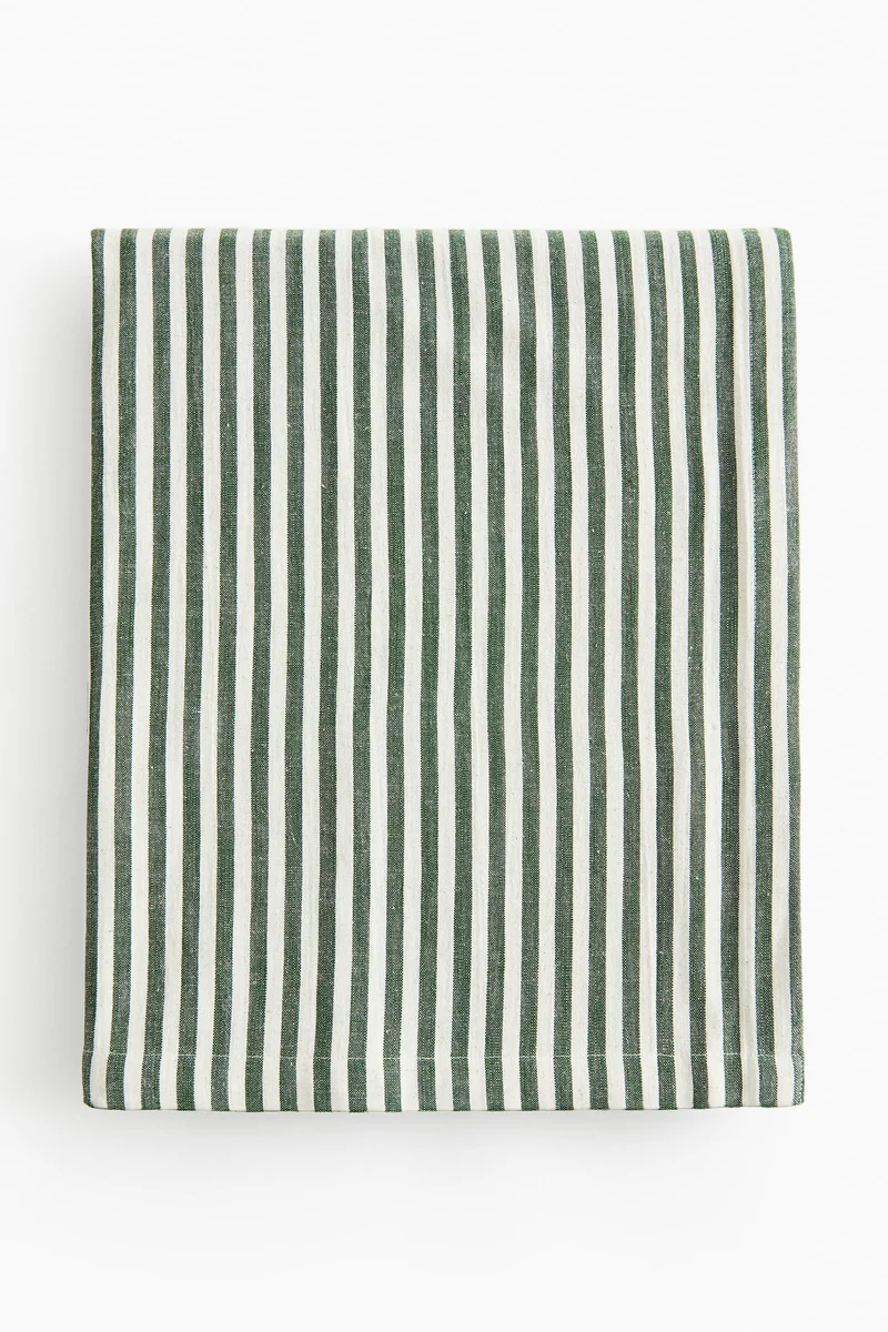H&M Striped cotton tablecloth
