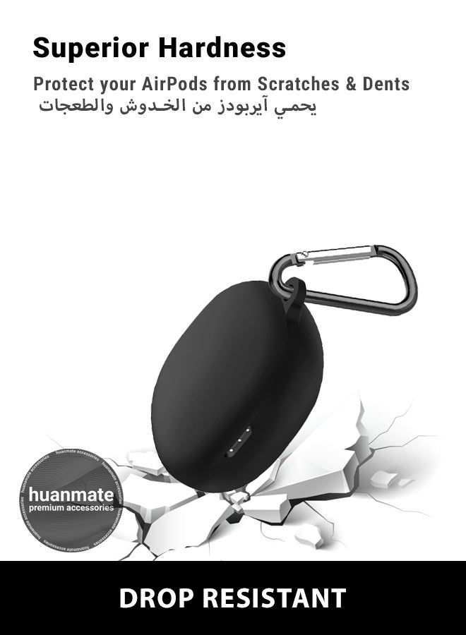 huanmate Anker SoundCore Life P3 Silicone Case Cover - Black - Made with Soft Silicone, Lightweight & Durable - Stylish Design, Accurate Cut-outs, Easy Installation & Removal - Image 4