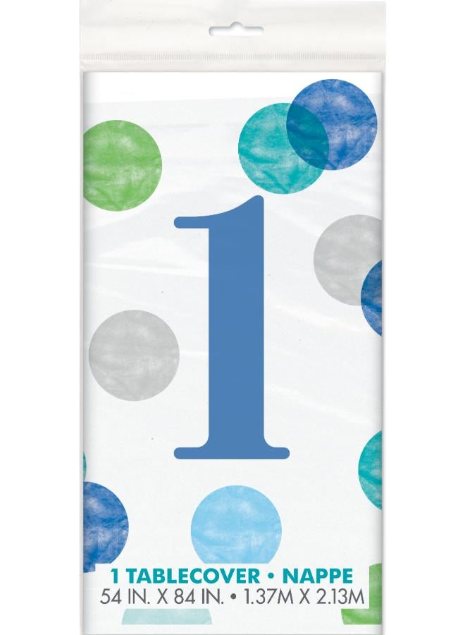Unique Blue Dots Tablecover - Image 1