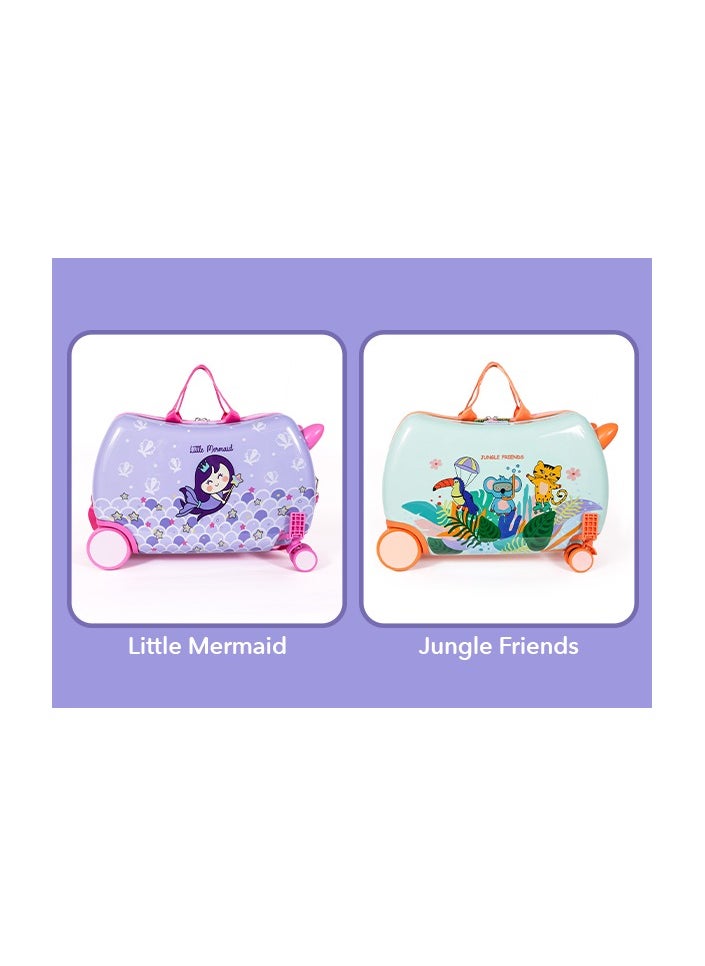Milk & Moo - Kids Ride On Suitcase Jungle Friends - Image 1