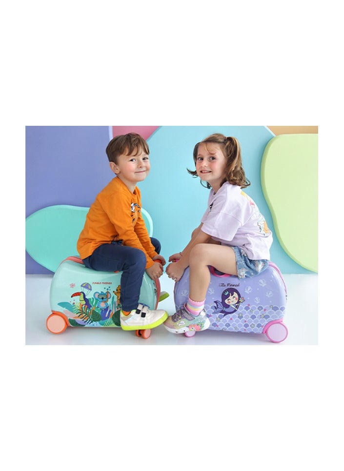 Milk & Moo - Kids Ride On Suitcase Jungle Friends - Image 1