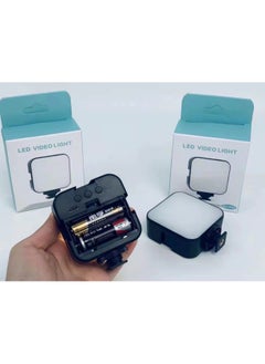 Pocket Fill Light Portable Camera Small Battery Plug-in Square Short Video Conference LED Fill Light-Specifications:Dry Battery/plug-in Dual-use Models