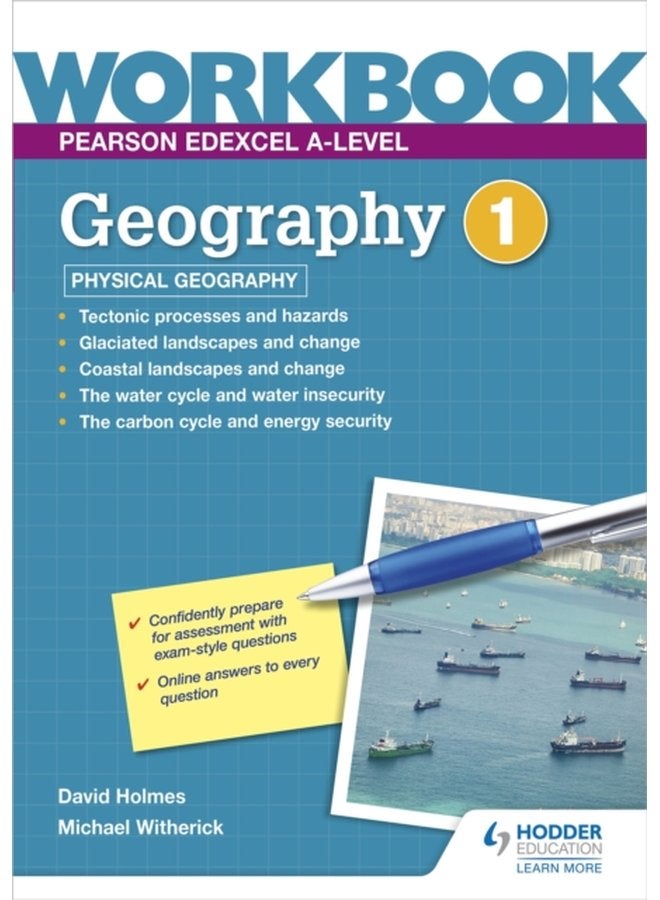 Pearson Edexcel A level Geography Workbook 1 Physical Geography - Paperback