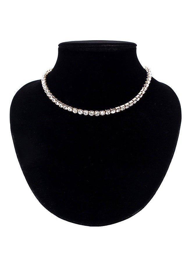 NIBEMINENT Diamond Choker Necklace 