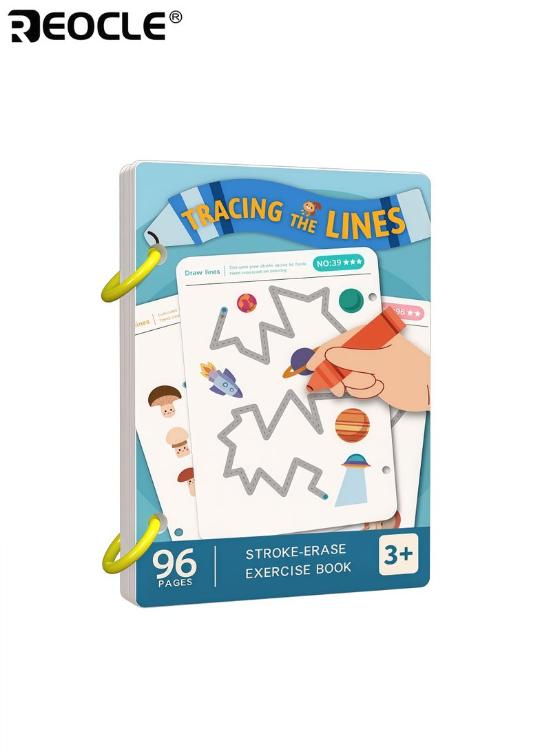 REOCLE Kid's Magic Practice Copybook Set with Pen Control Training and Whole Brain Development Reusable Writing Workbook with Durable Binding for Children Learning Education - Image 5