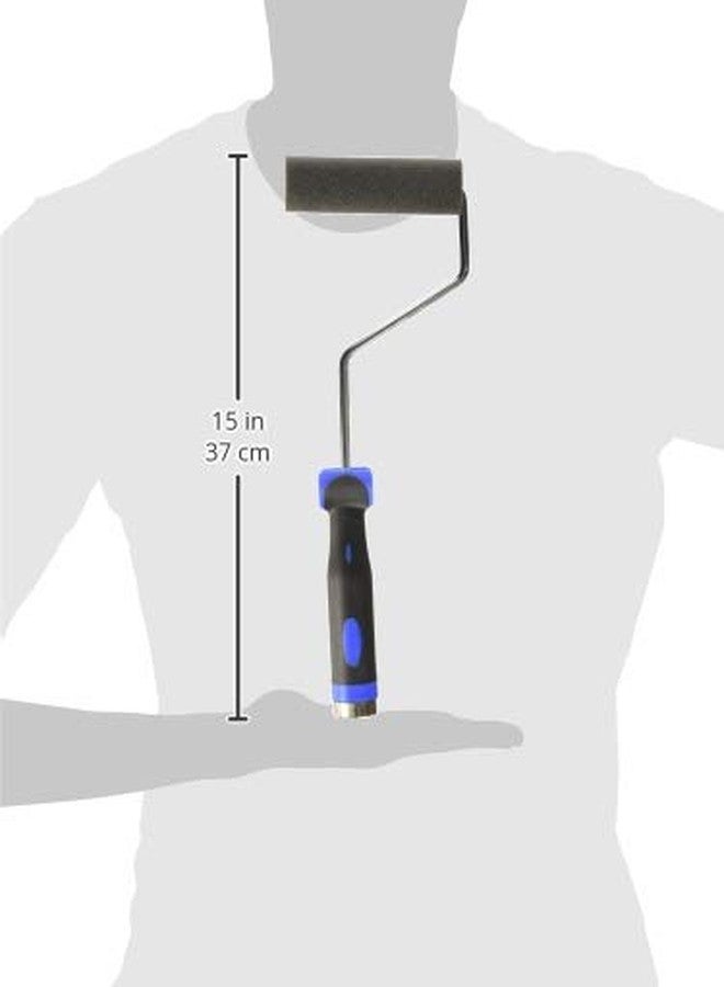 Whizz Roller System Threaded End 4 in. W Metal/Plastic Mini Paint Roller Frame and Cover - Image 3