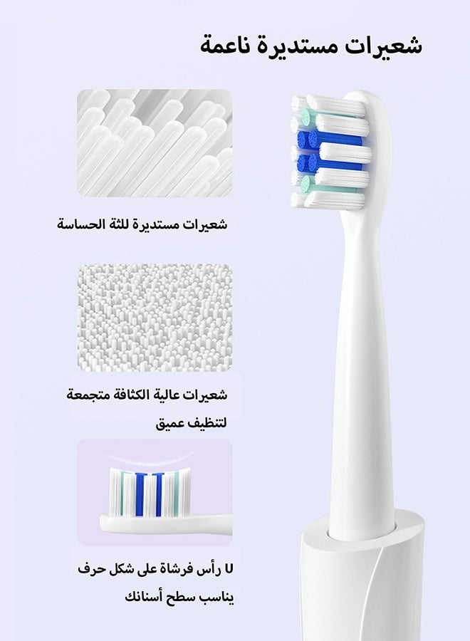 Bukela Adult Sonic electric toothbrushes Sonic toothbrushes can be charged through USB port with 5 modes - Image 4