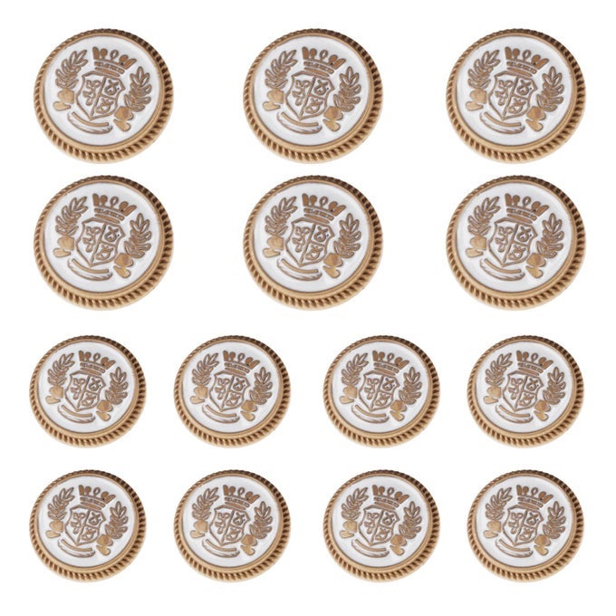14PIECE GOLD METAL BLAZER BUTTON SET 23MM 18MM BUTTONS FOR MENS BLAZERS SUITS SPORT COATS UNIFORMS JACKETS