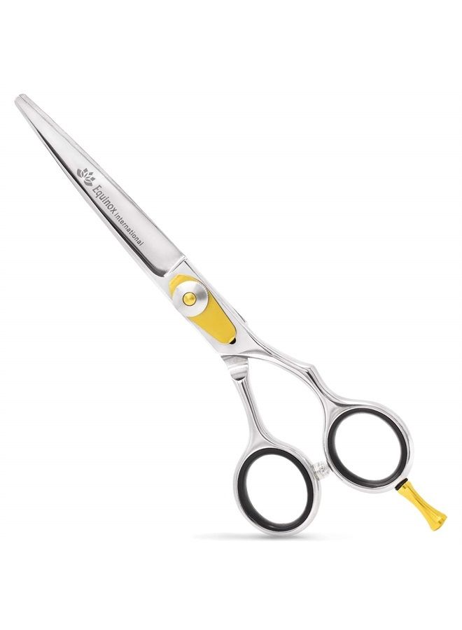 Equinox International Equinox Professional Razor Edge Hair Cutting Scissors/Shears - (6.5") Finger Inserts and Adjustment Tension Screw, Hand-Sharpened Cutting Edges, Removable Finger Rest | 100% Stainless Steel - Image 1