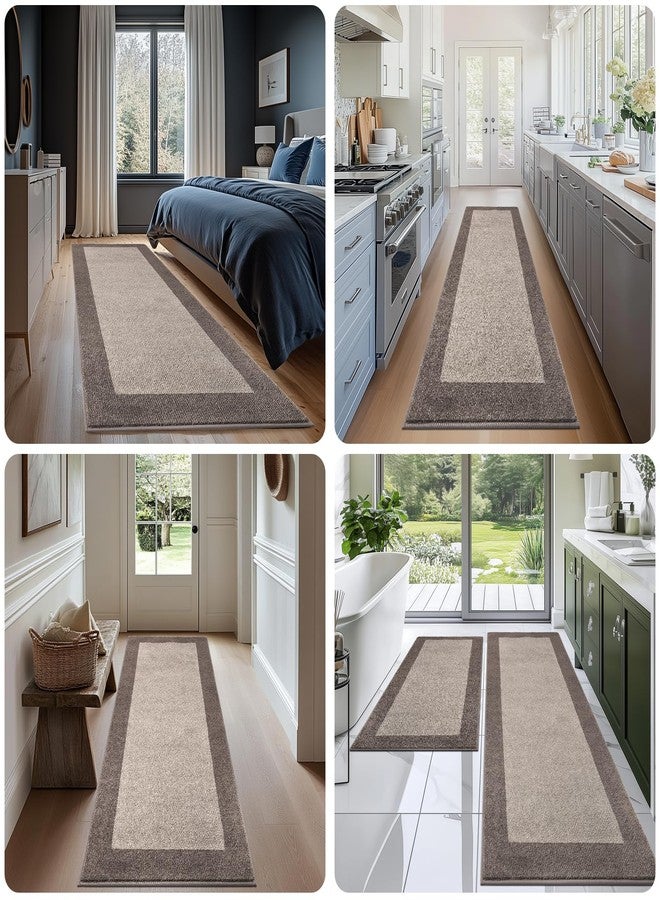 DOMUSTEX Machine Washable Kitchen Rug 24" x 36", Non Slip Kitchen Mat for Floor, Absorbent Entrance Throw Rug for Bedroom, Hallway, Bathroom, Door - Image 4