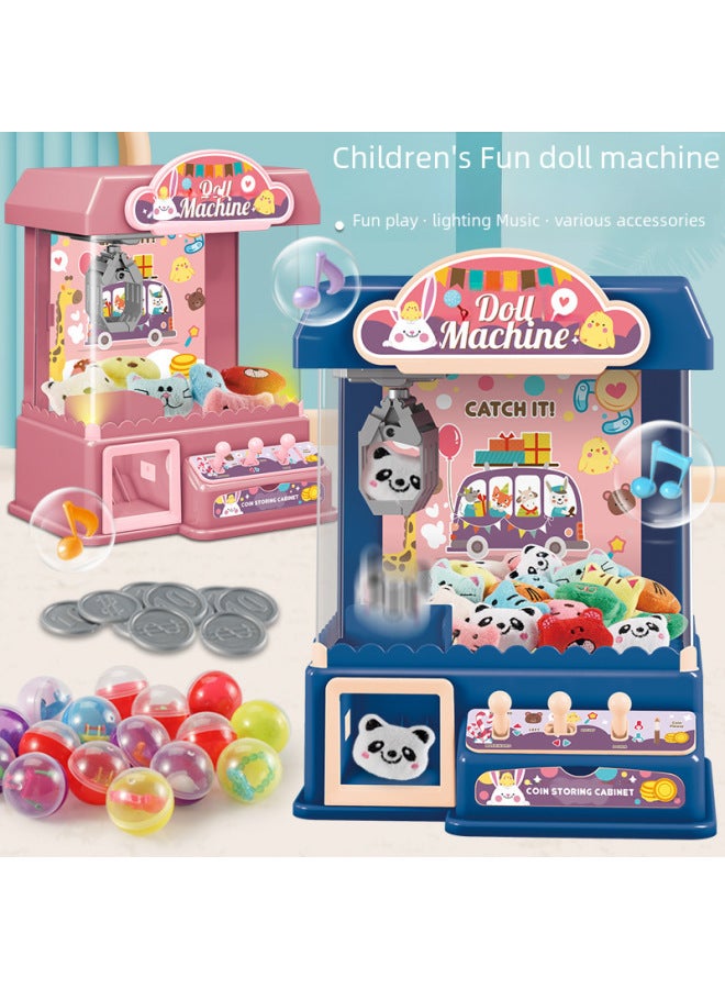 Zhen Guai Duck Children's Doll Catch Machine Internet Popular Household Large Clamp Doll Game Machine Electric Coin Gashapon Machine Toy-Color:[Green Space Doll Machine] Configuration: 2 Tumbler +2 Dolls +3 Twisted Eggs (color Box) - Image 3