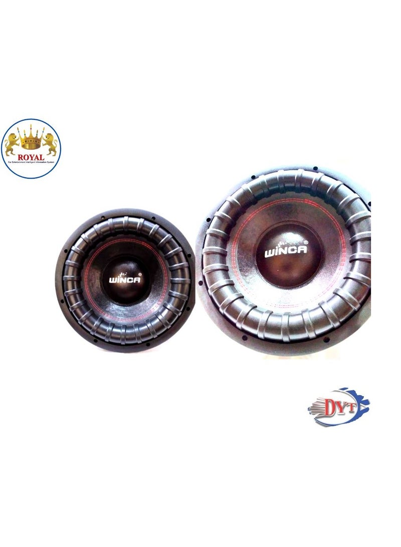 Royal Car Subwoofer Winca 12 inch Max Power 2500W RMS Power 750W Freq Resp 25Hz-450Hz Black (DYT-W12D4) - Image 5