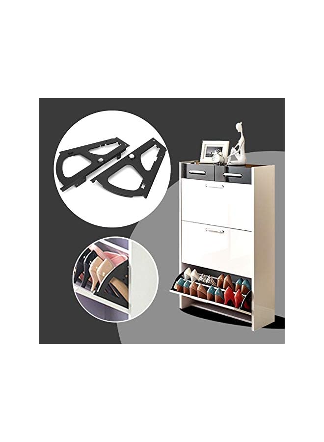 S-TOP Flip Frame Hinge for Shoe Cabinet – Single Layer Flip Drawer Hinge, Heavy-Duty Cold Rolled Steel Cabinet Hardware for Storage Organization - Image 3