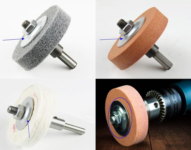 AOHOCA Bench Grinder Arbor Washer/Flange for Grinding/Wire Wheel, Pack of 4 pcs - Image 4