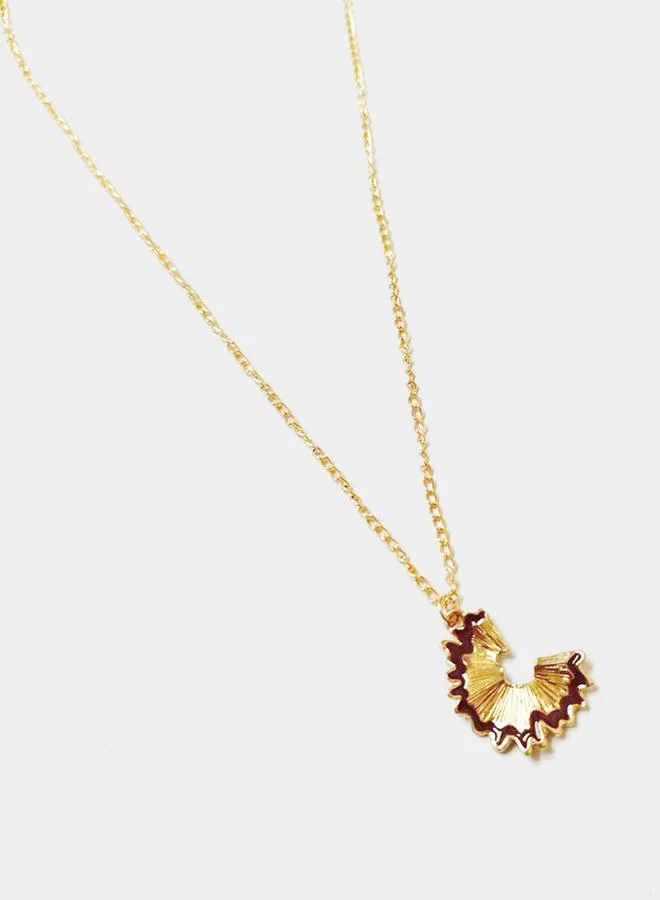 Styli Styli Textured Pendant Necklace