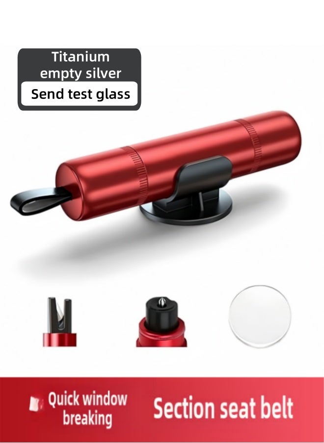 أداة هروب طارئة 2 في 1 لمطرقة أمان السيارة، كسارة نوافذ السيارة وقاطع حزام الأمان، مطرقة أمان محمولة للاستخدام البري وتحت الماء، أداة هروب طارئة لمطرقة أمان السيارة، كسارة نوافذ في ثانية واحدة مع قاطع حزام الأمان، أداة إنقاذ سيارات محمولة - Image 1