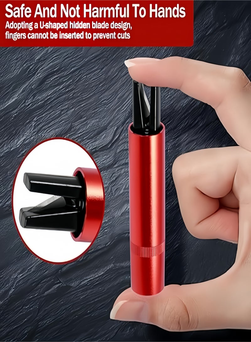 أداة هروب طارئة 2 في 1 لمطرقة أمان السيارة، كسارة نوافذ السيارة وقاطع حزام الأمان، مطرقة أمان محمولة للاستخدام البري وتحت الماء، أداة هروب طارئة لمطرقة أمان السيارة، كسارة نوافذ في ثانية واحدة مع قاطع حزام الأمان، أداة إنقاذ سيارات محمولة - Image 3