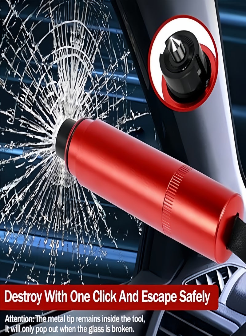 أداة هروب طارئة 2 في 1 لمطرقة أمان السيارة، كسارة نوافذ السيارة وقاطع حزام الأمان، مطرقة أمان محمولة للاستخدام البري وتحت الماء، أداة هروب طارئة لمطرقة أمان السيارة، كسارة نوافذ في ثانية واحدة مع قاطع حزام الأمان، أداة إنقاذ سيارات محمولة - Image 4