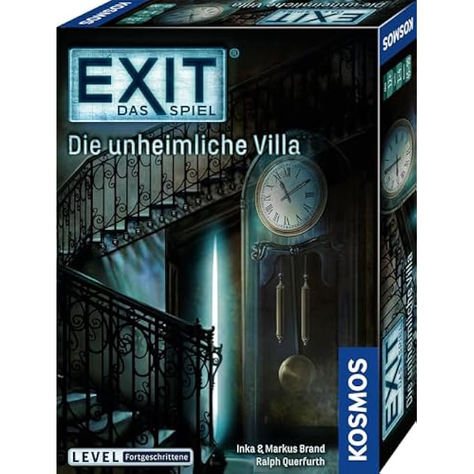 Kosmos FKS6940360 694036 - EXIT - Das Spiel, Die unheimliche Villa, Level: Fortgeschrittene, Escape Room Spiel, fÃ¼r 1 bis 4 Spieler ab 12 Jahren, einmaliges Event-Spiel fÃ¼r Erwachsene und Kinder - Image 1