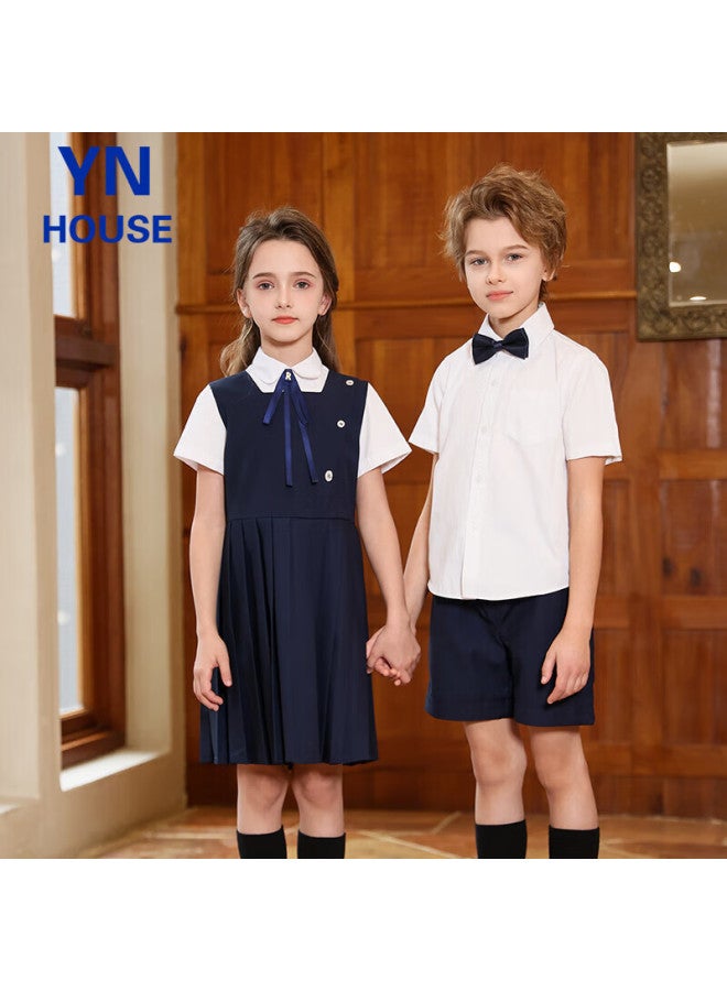 Yinuofang Girls' New Dress Set, Children's Day Performance Costume, Kindergarten Uniform, School Uniform, Graduation Outfit, Children's Class Uniform, Elementary School Student Uniform - Image 1