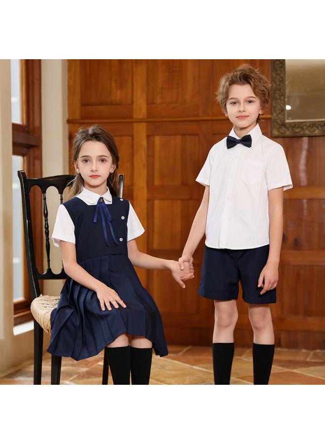 Yinuofang Girls' New Dress Set, Children's Day Performance Costume, Kindergarten Uniform, School Uniform, Graduation Outfit, Children's Class Uniform, Elementary School Student Uniform - Image 3