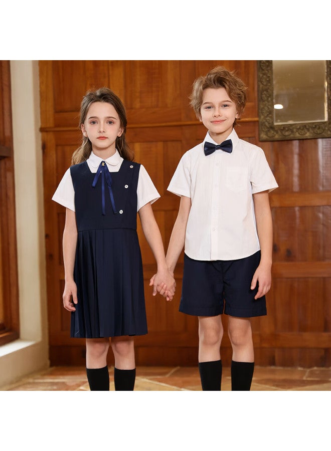 Yinuofang Girls' New Dress Set, Children's Day Performance Costume, Kindergarten Uniform, School Uniform, Graduation Outfit, Children's Class Uniform, Elementary School Student Uniform - Image 4