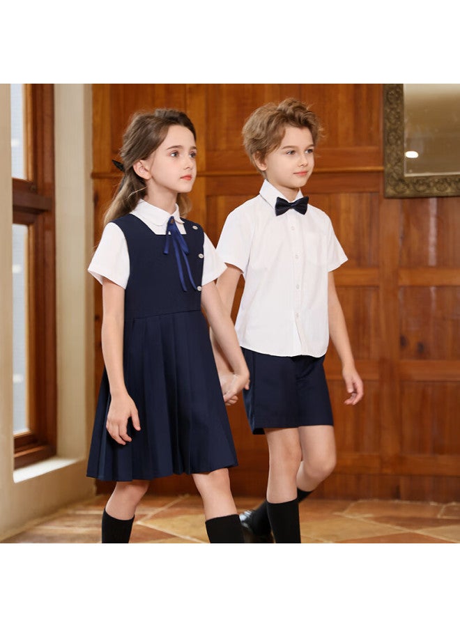 Yinuofang Girls' New Dress Set, Children's Day Performance Costume, Kindergarten Uniform, School Uniform, Graduation Outfit, Children's Class Uniform, Elementary School Student Uniform - Image 5