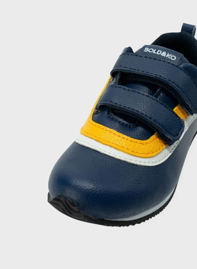 BOLD&KO Kids Amazana Velcro Sneakers