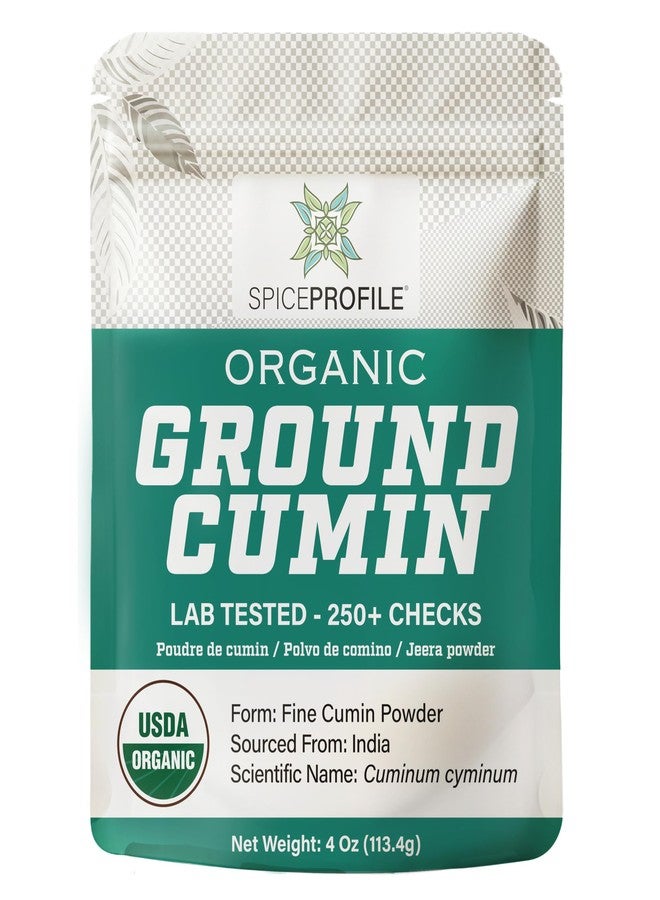 Spice Profile USDA Organic Cumin Powder, Lab Tested for Heavy Metals, Resealable 4oz Pouch, Jeera, Comino Molido - Image 1