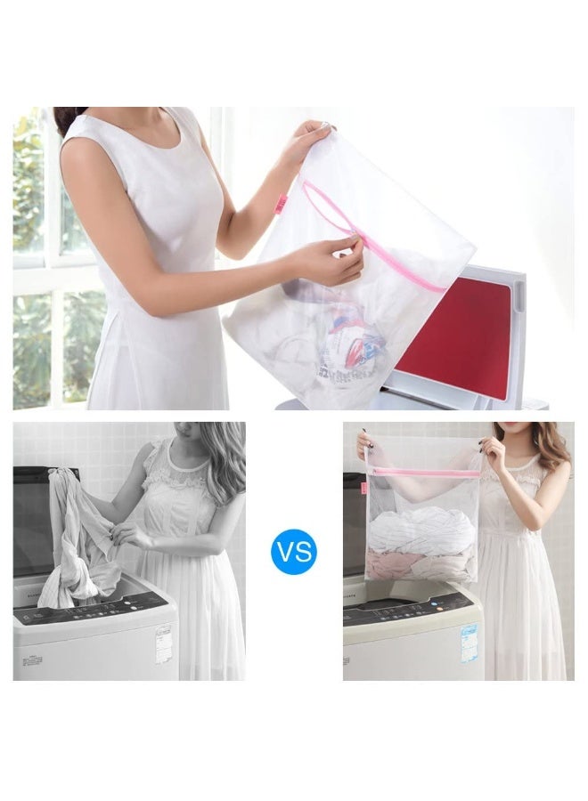 kunshao 7Pcs Mesh Laundry Bags for Delicates with Premium Zipper, Travel Storage Organize Bag, Clothing Washing Bags for Laundry, Blouse, Bra, Hosiery, Stocking, Underwear, Lingerie - Image 3
